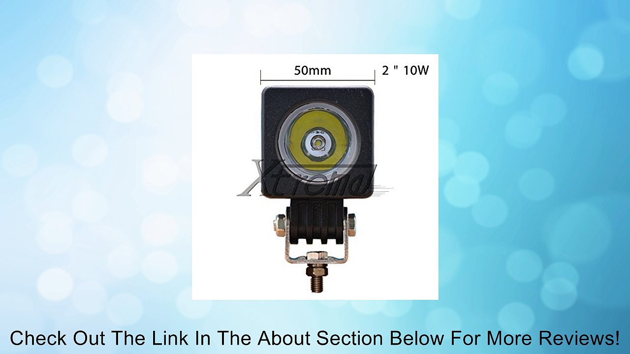 Xtreme� 2" Inch 10Watt Cree High Power LED Work Lamp Offroad Light for Truck, 4WD, Atv, Utv, Bike, Motorcycle (10w Cube, Spot Light) Review