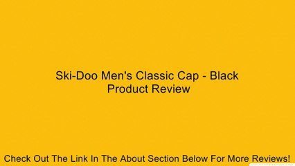 Ski-Doo Men's Classic Cap - Black Review