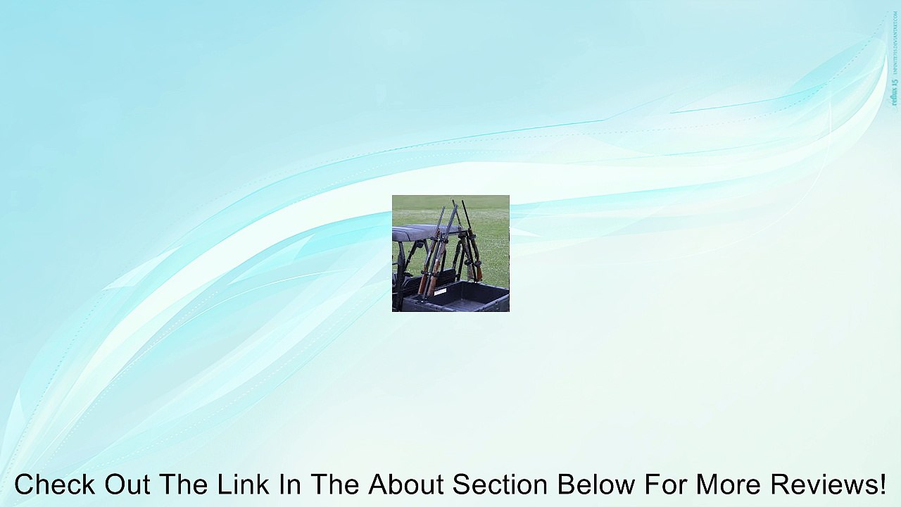 Great Day Sporting Clays UTV Gun Rack Model QD804SC It attaches securely to the sides of the cargo bed with use of lag screws or bolts MADE IN THE U.S.A. Review