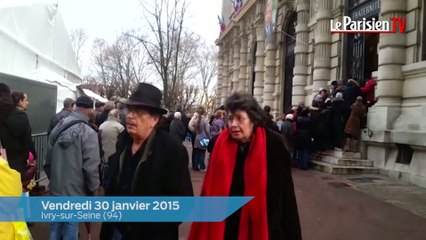 Ivry : les habitants se recueillent sur le cercueil du maire Pierre Gosnat