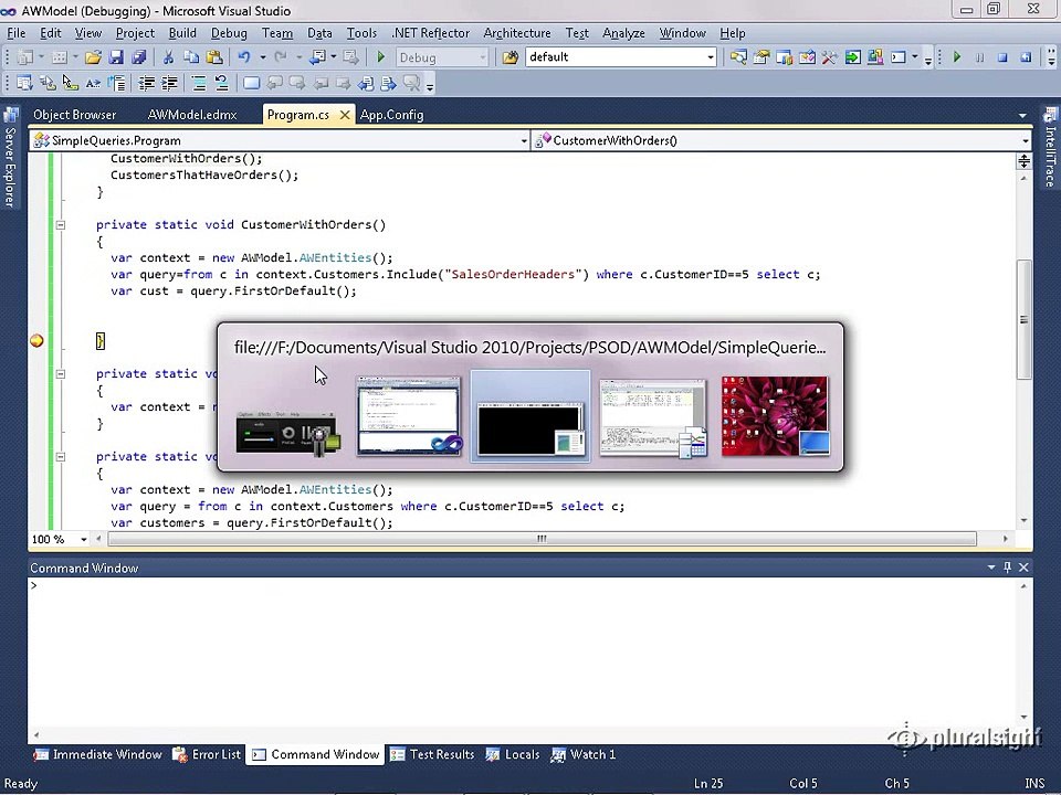 Getting Started with LINQ to Entities