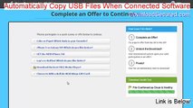 Automatically Copy USB Files When Connected Software Crack - automatically copy usb files when connected software serial (2015)