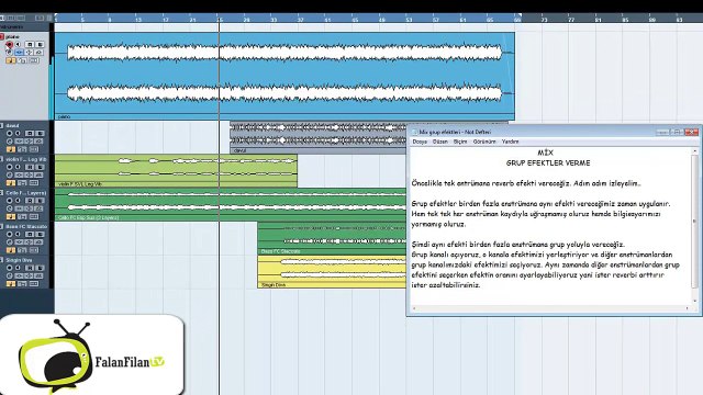 Cubase Mix Grup Efekt Verme