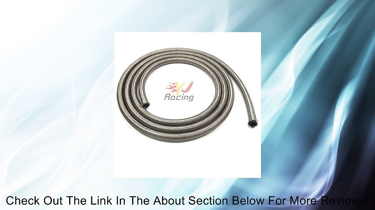 -8 AN STAINLESS STEEL/NYLON BRAIDED FUEL HOSE AN8 8-AN SOLD BY FOOT BLACK Review