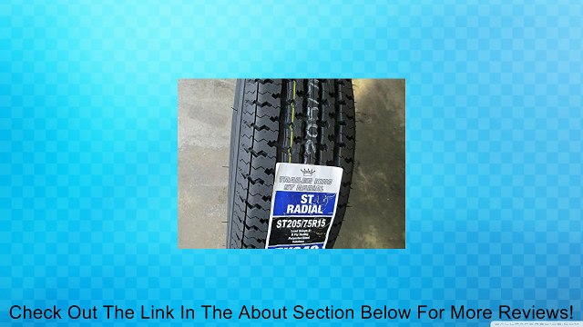 ST 205/75R15 Trailer King Tire Load Range D Radial 8 Ply Review