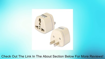 Generic UK/EU/AU/NZ to US USA-Style Travel Adapter Adaptor AC Power Plug Converter (Pack of 5) Review