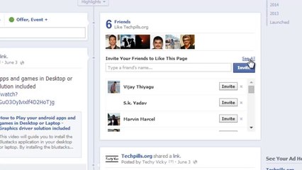 How to invite all your friends at oneshot to like your facebook page?