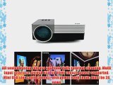 Aketek Latest Multimedia USB/SD/VGA/HDMI/AV/Micro USB Home Cinema Theater Movie Projector LED
