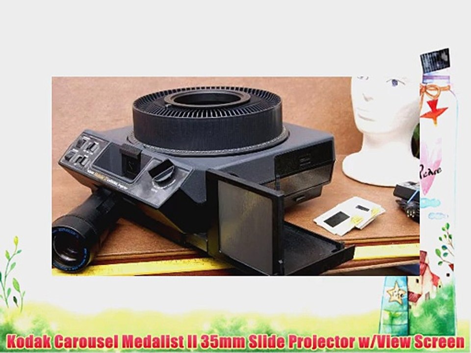 Kodak Carousel Medalist II 35mm Slide Projector w/View Screen