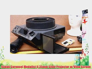 Kodak Carousel Medalist II 35mm Slide Projector w/View Screen