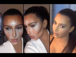 Make Up Tutorial: CONTOUR AND HIGHLIGHT LIKE KIM KARDASHIAN - STEP BY STEP