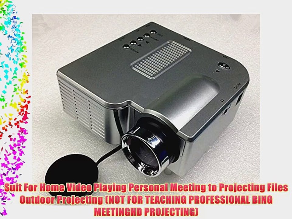 Aketek Mini Multimedia LCD Image System Home LED Digital Projector 60 Cinema Theater PC Laptop