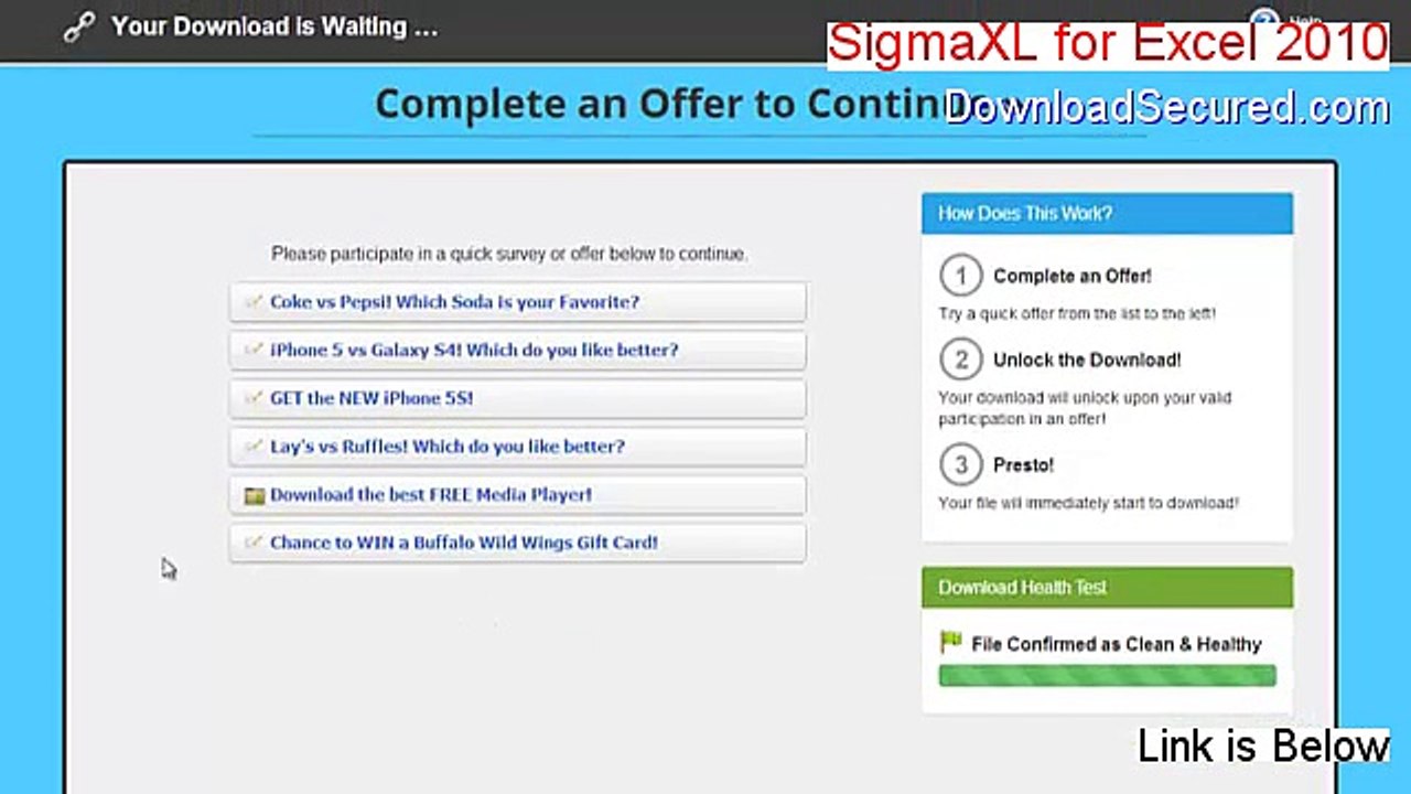 SigmaXL for Excel 2010/2013 64-Bit Serial - SigmaXL for Excel 2010sigmaxl for excel 2010 (2015)