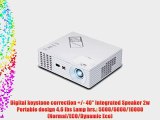 ViewSonic PJD5234L XGA DLP Projector 3000 Lumens 3D Blu-Ray w/HDMI 120Hz White