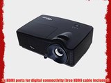 Optoma DS331 Full 3D SVGA 3200 Lumen DLP Multimedia Projector with 2 HDMI Ports