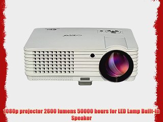 EUG Mini Portable LCD Projector HD 1080p 3D Ready Home Cinema Theater Multimedia LED Image