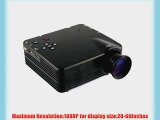 Aketek? Home LED Protable Projector HD PC AV VGA USB HDMI(Black)