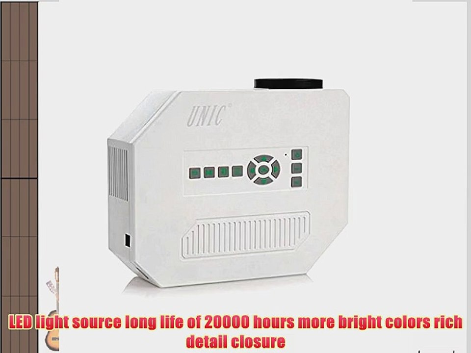 Happy Hours? Delicate White 12V 30W 150 LUMEN UC30 1080P HD Home Theater 3D VGA HDMI USB SD