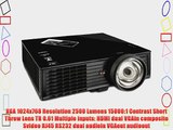 ViewSonic PJD6353S XGA 1024x768 DLP Projector 2500 ANSI Lumens 15000:1 Contrast Ratio - Black