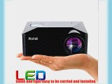 Aketek Multimedia USB AV HDMI VGA Home Theater LED Digital Video Game Pico Mini Projector(Black)