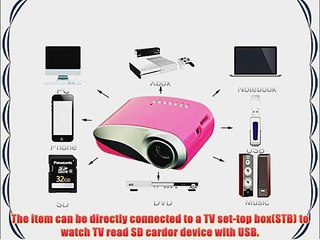 Aketek Newest Upgraded K10 LED Mini Portable Projector Pico Home Projector Cinema Theater PC