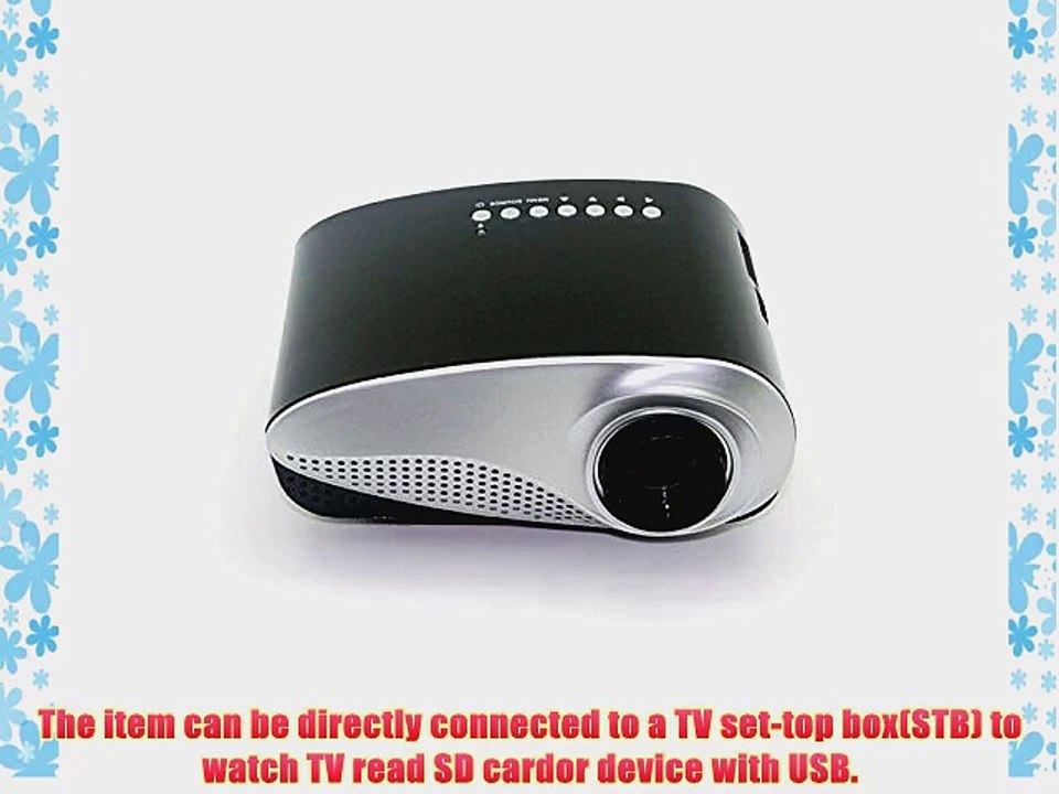 Aketek Newest Home Theater Cinema Projector LED Multimedia Portable Video Pico Micro Small