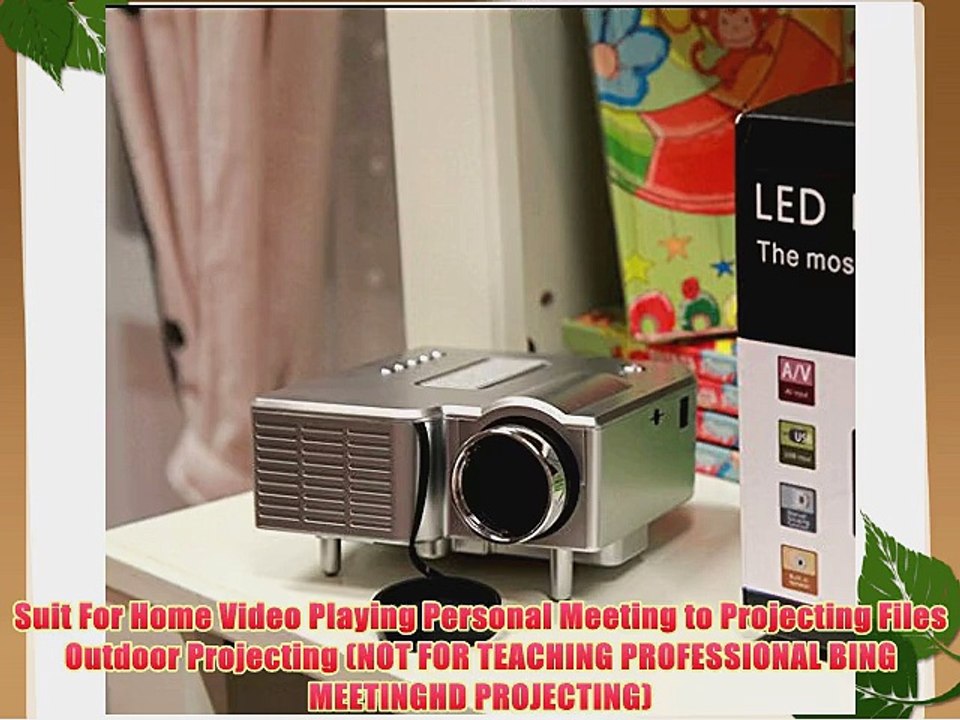 Aketek? Mini Multimedia LCD Image System Home LED Digital Projector 60 Cinema Theater PC Laptop