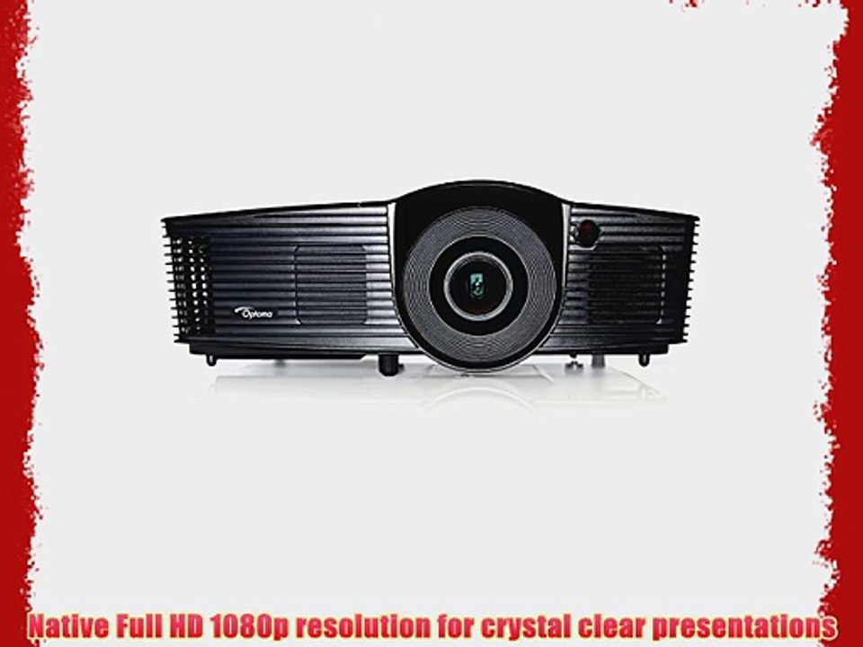 Optoma DH1009 Full 3D 1920x1080 3200 Lumen DLP Multimedia Data Projector with MHL HDMI Port