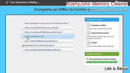 KoshyJohn Memory Cleaner Serial - Risk Free Download 2015