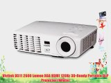 Vivitek D511 2600 Lumen XGA HDMI 120Hz 3D-Ready Portable DLP Projector (White)
