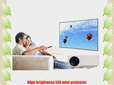 Aketek Mini Led Projector HDMI Home Theater LED Projector Support HDMI VGA AV USB HDMI Portable