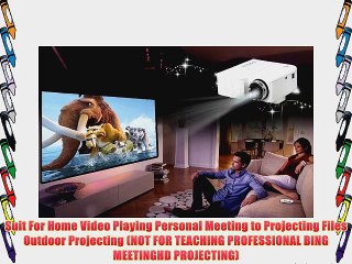 Aketek Mini Multimedia LCD Image System Home LED Digital Projector 60 Cinema Theater PC Laptop