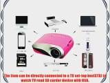 Aketek Newest K10 LCD Home Theater Cinema Projector LED Multimedia Portable Video Pico Micro