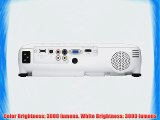 Epson EX6220 WXGA Widescreen HD 3000 Lumens Color Brightness 3000 Lumens White Brightness 3LCD