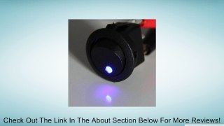 CARCHET� 4 Mini Round Blue LED Rocker Indicator Switch 3 Pin On-Off 12V DC Review