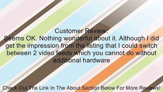 Buyee 4.3 TFT LCD Rear view Monitor and Night Vision Car Reverse Backup Camera+LED Car Rear View Reverse Reversing Waterproof Colour Video Camera Kits Review