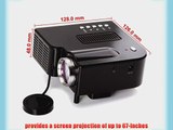 LED Projector - LCD Image System - Projects up to 60 and Supports A/V USB and SD Inputs