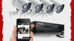 Zmodo 4CH 720P PoE NVR HD Security Camera System with 4 Indoor/ Outdoor Night Vision 720P Security