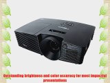 Optoma W316 Full 3D WXGA 3400 Lumen DLP Projector with Superior Lamp Life and HDMI