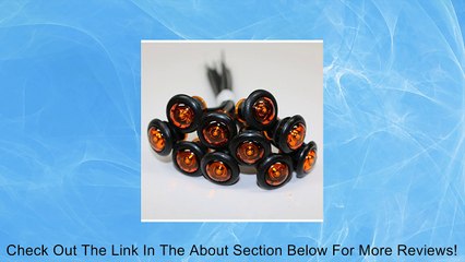 10 NEW 3/4" AMBER LED CLEARANCE MARKERS BULLET TRUCK TRAILER MARKER LIGHTS Review