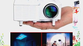 AomeTech UC28 24W PRO Portable HDMI Mini Home LED Projector 60 Cinema Theater-White