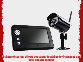 First Alert DW-700 Digital Wireless Security Recording System with 7-Inch LCD Display