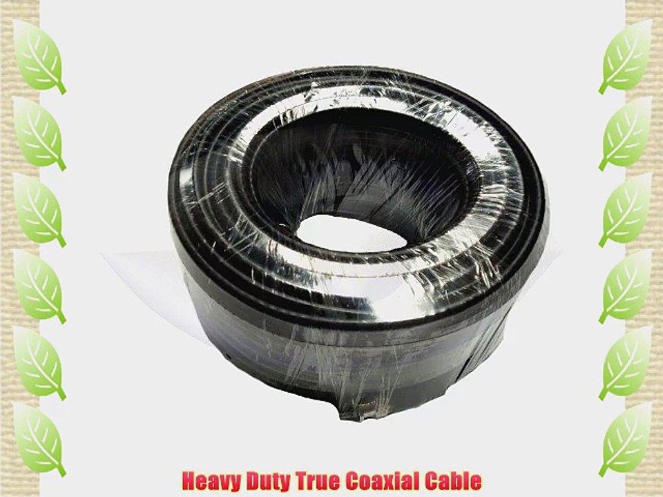 100' Heavy Duty Pre-Made CCTV Power/Video Cable made with REAL RG-59 Coaxial Cable and 18GA