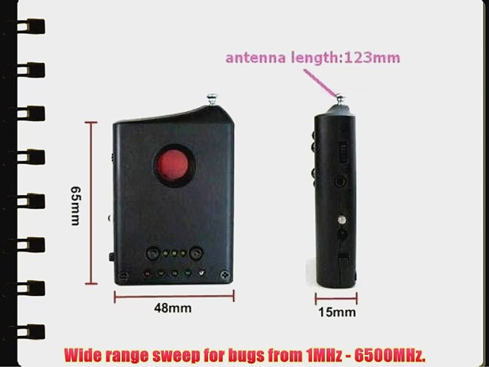 CDRFLD Economy Bug Detector with RF and Lens Finder