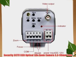 Security CCTV CCD Optical 30x Zoom Camera 3.3-99mm Lens