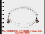 Revo RBNCR59-60 Elite 60-Feet BNC RG-59 Siamese Cable Power/Video (White)