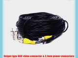 VideoSecu 6 Pack 150ft Feet Security Camera Video Power Cables BNC RCA Wires CCTV DVR Home