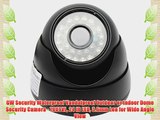 GW Security Waterproof Vandalproof Outdoor or Indoor Dome Security Camera - 700TVL 24 IR LED