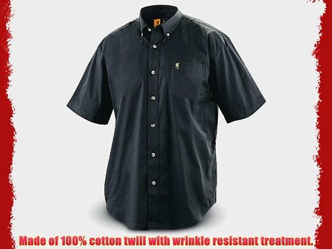 Browning Wrinkle-resistant Short-sleeved Twill Shirt WHITE LG