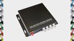 Smartdealspro 4CH Channel Video Balun Fiber Optic Media Converter Transceiver Extender for